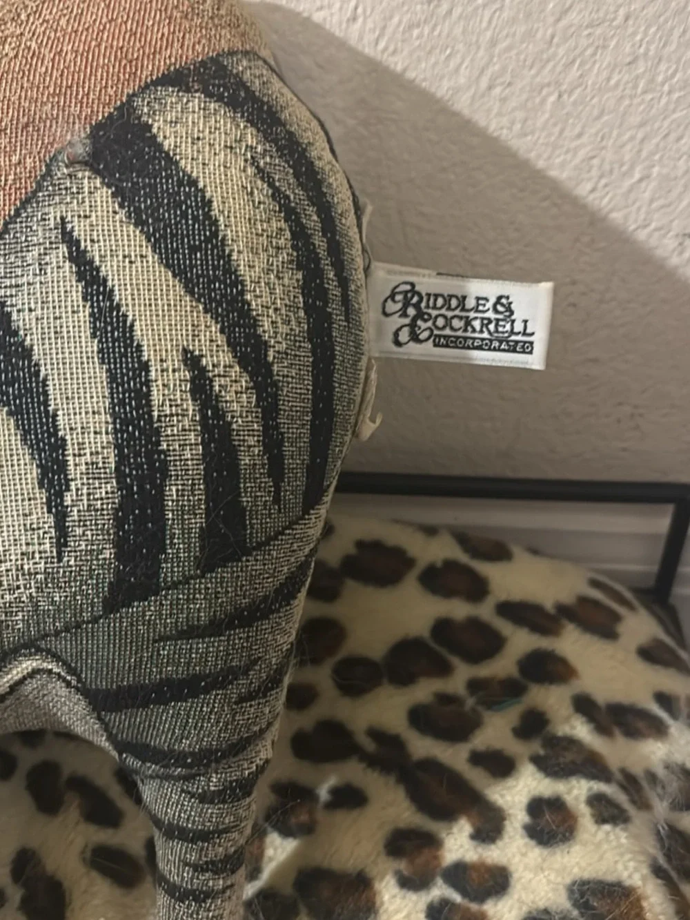 90’s Zebra-Print High Heel Pump Pillow